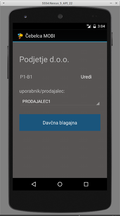 Glavna stran Čebelca MOBI